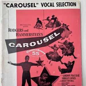 Carousel Vocal Selection Softcover Folio, Sheet Music Musical Movie Songbook